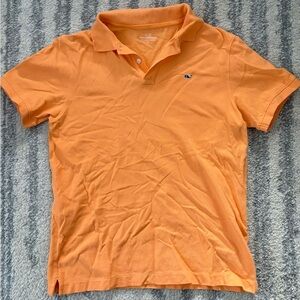 Vineyard Vines boys  Vibrant Orange Polo size L